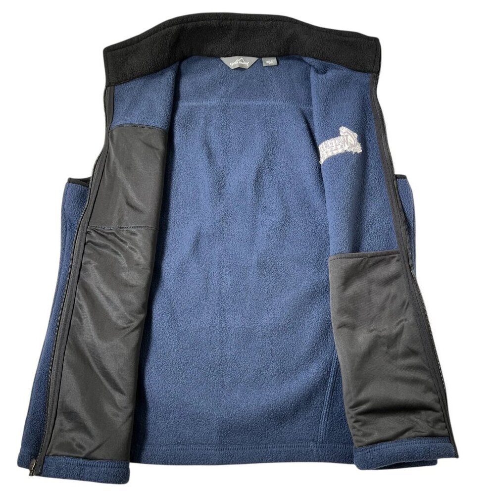 Eddie Bauer Mens Blue Full Zip Waterfall Resort Alaska Fishing Fleece Vest Sz M - Picture 2 of 12